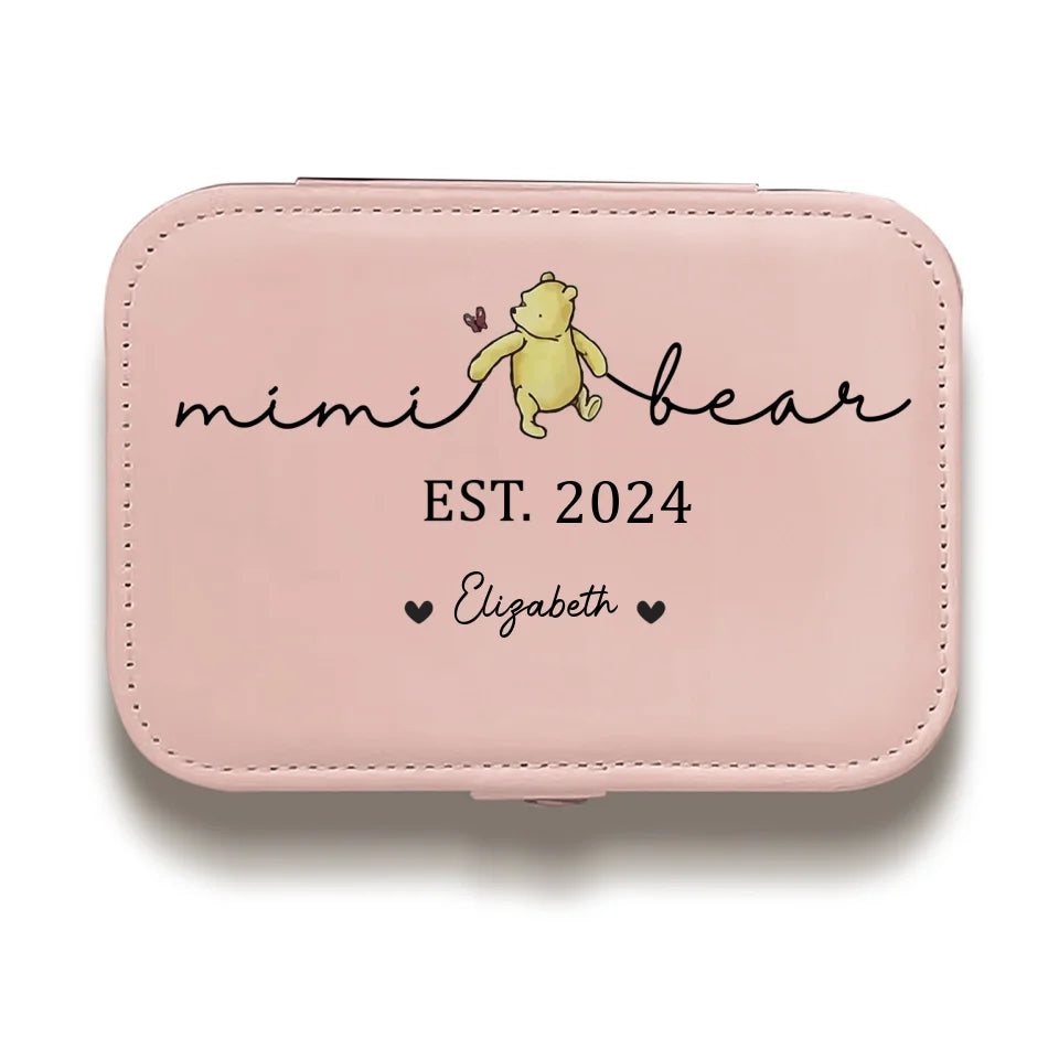 Maman Ourse - Coffret à bijoux personnalisé pour la famille - Cadeau pour maman et grand-mère
