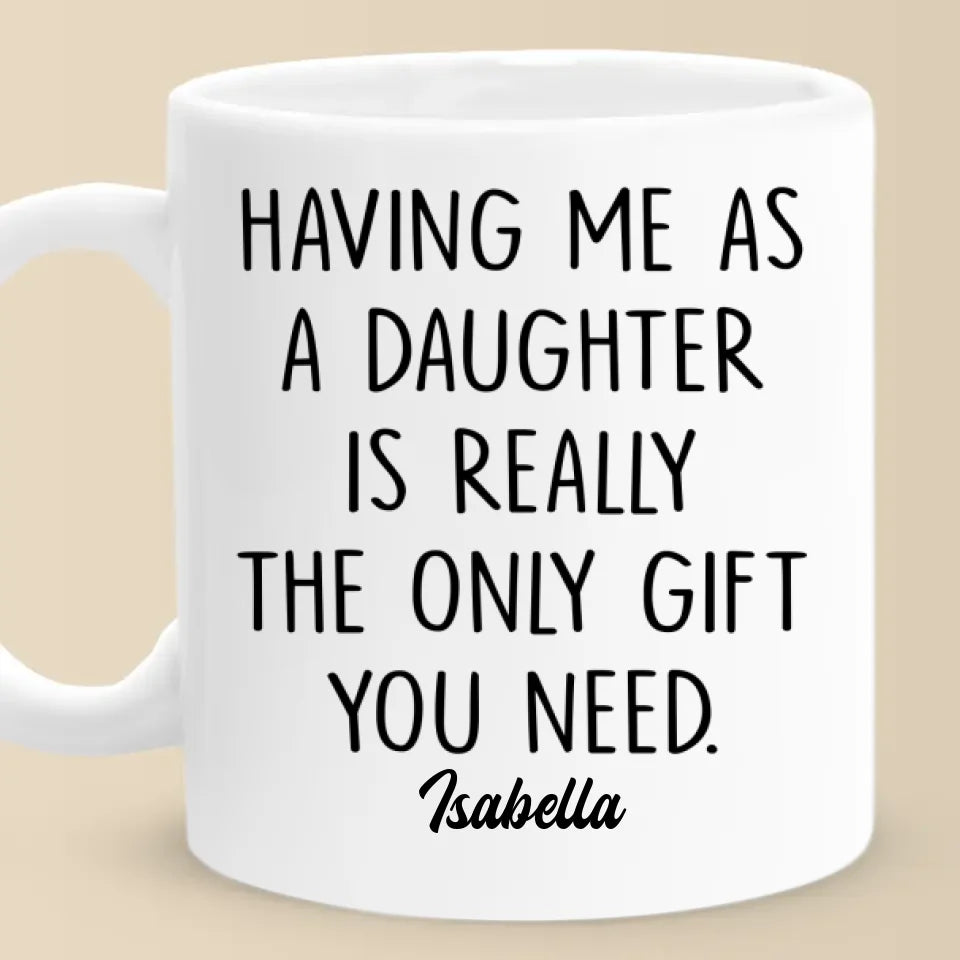 Être mon parent est la bénédiction ultime - Tasse personnalisée familiale - Cadeau pour maman, papa