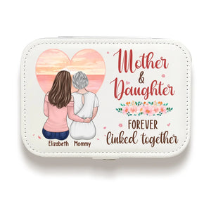 Mère et filles unies pour toujours - Coffret à bijoux personnalisé pour la famille - Cadeau pour maman et fille
