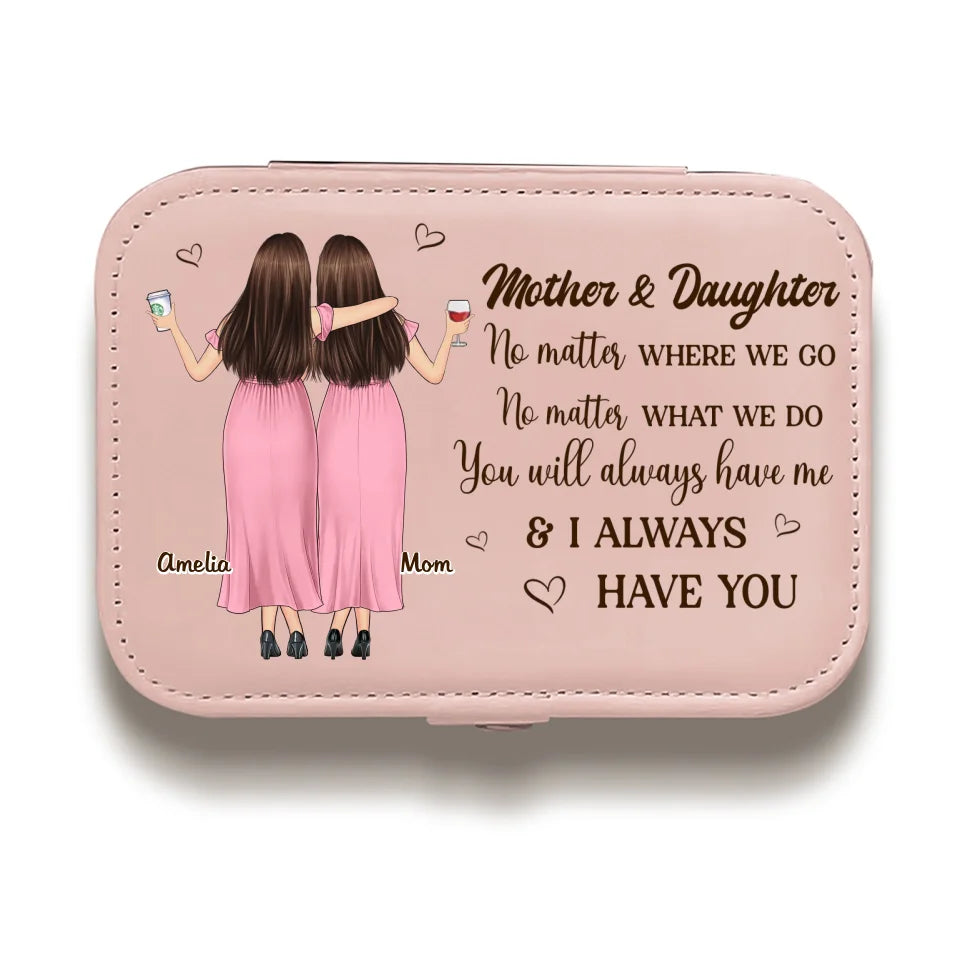 Tu m'auras toujours - Coffret à bijoux personnalisé pour la famille - Cadeau pour maman, fille
