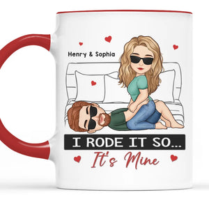 Ici avec moi - Tasse personnalisée pour couple - Cadeau pour mari et femme, anniversaire