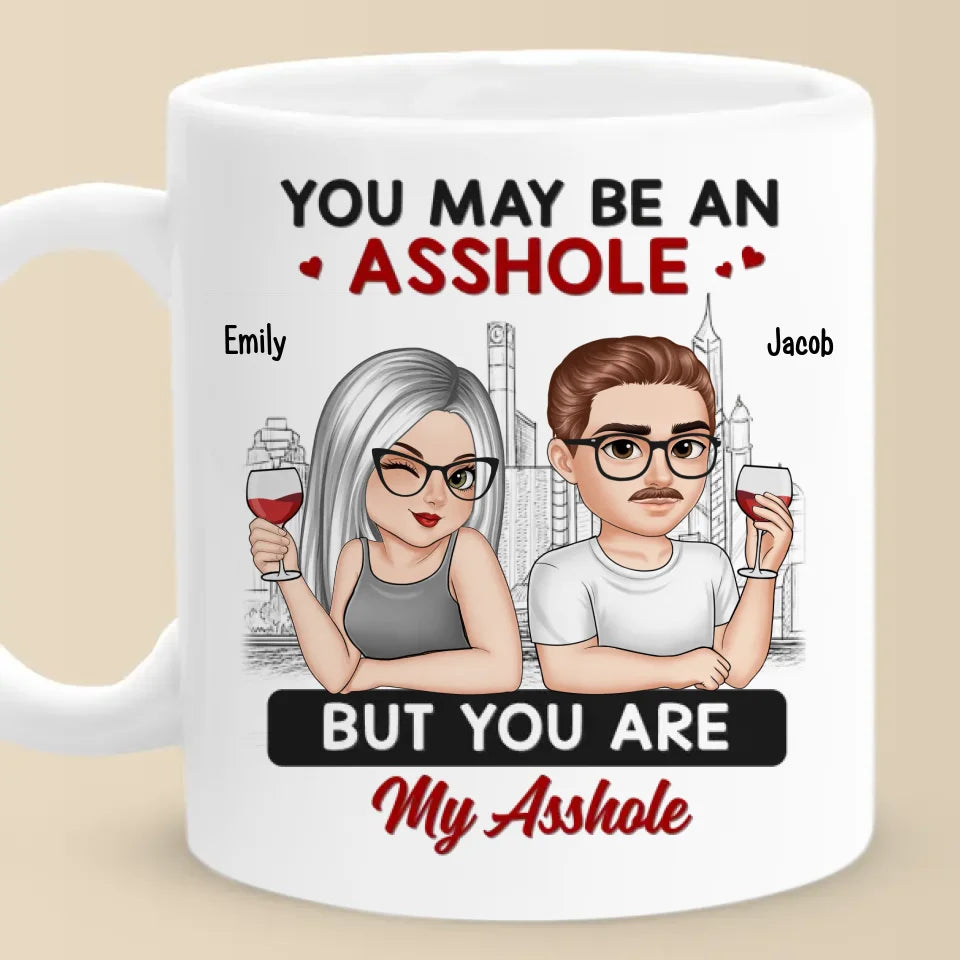 La maison est partout où je suis avec toi - Tasse personnalisée pour couple - Cadeau pour mari et femme, anniversaire