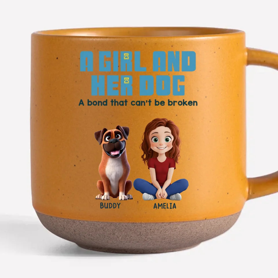 Un lien indéfectible - Mug personnalisé en céramique imprimé chien - Cadeau pour propriétaires et amoureux des animaux