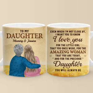 Ma précieuse fille pour toujours - Tasse personnalisée pour la famille - Cadeau pour maman et fille