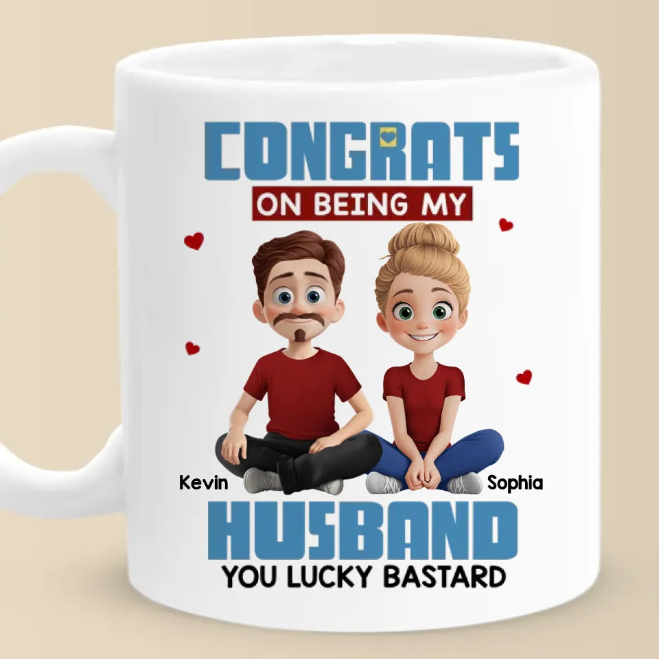 J'ai trouvé la pièce manquante en toi - Tasse personnalisée pour couple - Cadeau pour mari et femme, anniversaire