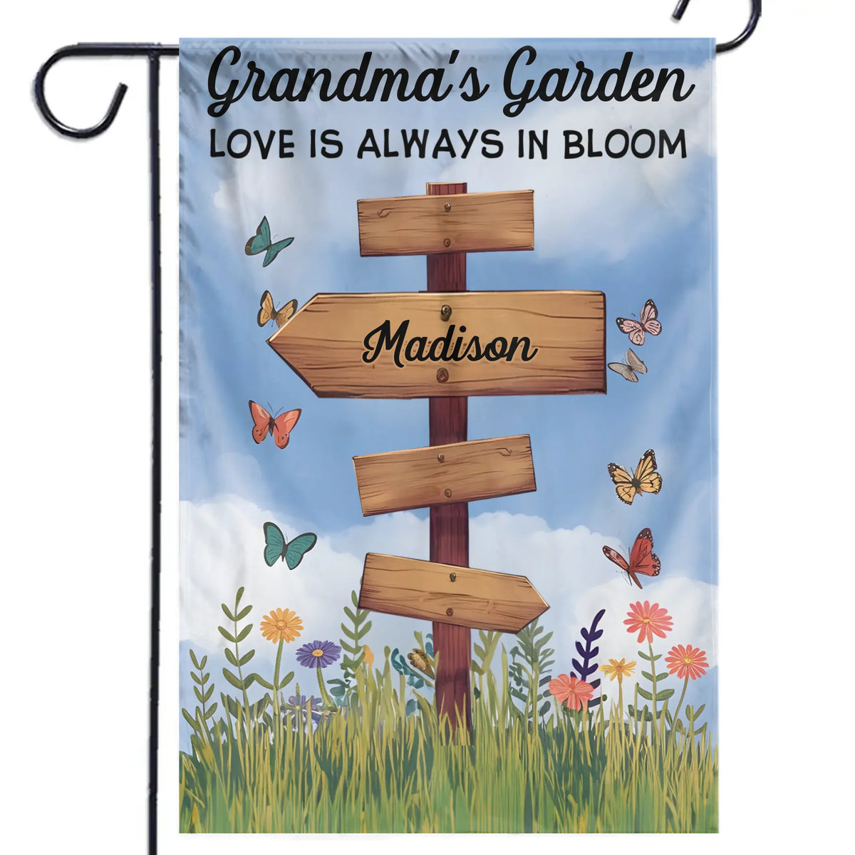 Ils apportent une joie dont nous n'aurions jamais cru avoir besoin - Drapeau personnalisé familial - Cadeau pour maman, grand-mère