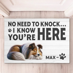 La maison est là où se trouvent les pattes - Tapis décoratif personnalisé pour chien - Cadeau de pendaison de crémaillère pour les propriétaires et les amoureux des animaux