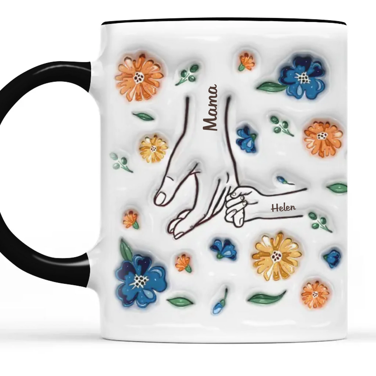 Family Over Everything - Family Personalized Custom 3D Inflated Effect Printed Mug - Mother's Day, Gift For Mom, Grandma