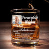 Custom Photo Your Prescription To Relax, Dad - Family Personalized Custom Whiskey Glass - Father's Day, Gift For Dad, Grandpa