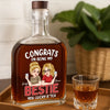 Custom Whiskey Bottle - Personalized Best Friend Birthday Gifts For Women - World’s Okayest Best Friend
