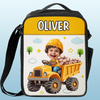 Custom Photo Kids Lunch Bag - Personalized Back To School Gifts For Kids - Future Engineer At Lunch