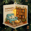 Custom Acrylic Ornament - Personalized Christmas Bookish Gifts For Book Lovers, Bookworms, Readers - A Reading Nook Made Of Dreams