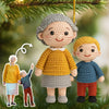 Custom Photo Crochet Ornament - Personalized Christmas Birthday Gifts For Grandma, Grandpa, Kids - Love Handmade, Love Everlasting
