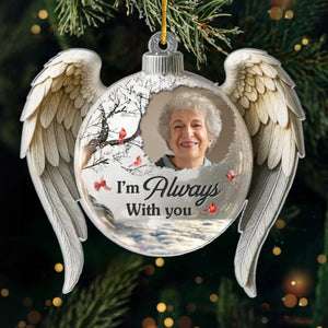 Custom Photo Acrylic Ornament - Personalized Christmas Memorial Sympathy Gifts For Loss Of Mom, Dad - Your Light Still Touches My Days