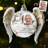 Custom Photo Cardinal Acrylic Ornament - Personalized Christmas Memorial Sympathy Gifts For Loss Of Mom, Dad - Loved Beyond Words Missed Beyond Measure