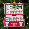 Custom Acrylic Ornament - Personalized Christmas Birthday Fishing Gifts For Fisherman - The Best Catch Of The Season