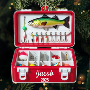 Custom Acrylic Ornament - Personalized Christmas Birthday Fishing Gifts For Fisherman - The Best Catch Of The Season