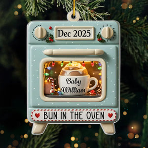 Custom Acrylic Ornament - Personalized  Christmas Baby Shower, Gender Reveal Gifts For New Moms, New Dads, New Parents - Welcome To Your Little World