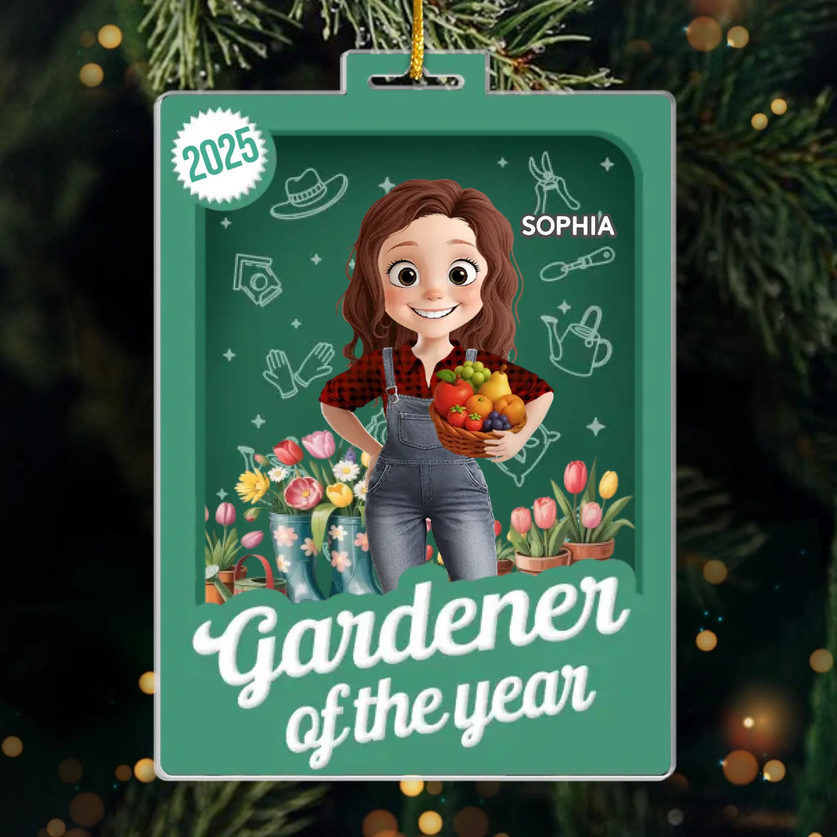 Custom Toy Box Acrylic Ornament - Personalized Birthday Garden Gifts For Gardeners - Life Blossoms In My Garden