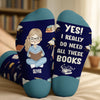 Custom Kid Crew Socks - Personalized Bookish Gifts For Book Lovers, Bookworms, Readers - Need All These Books