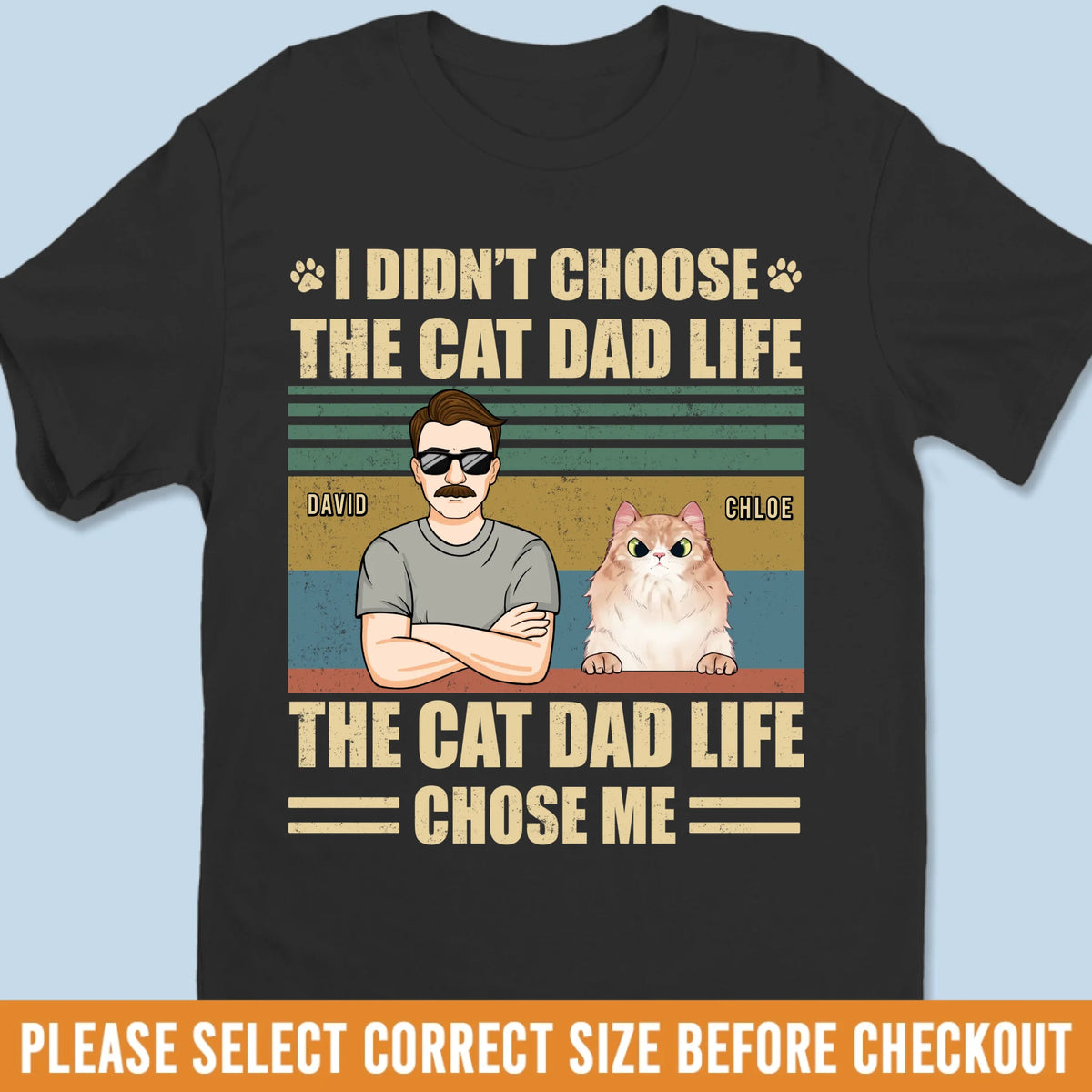 Custom Unisex T-shirt, Premium T-shirt, Hoodie - Personalized Christmas Birthday Gifts For Cat Lovers, Cat Mom And Dad - Real Men Respect Whiskers