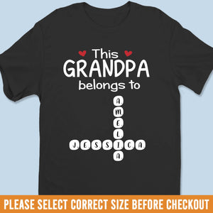 Custom Scrabble Unisex T-shirt, Premium T-shirt, Hoodie - Personalized Birthday Gifts For Dad, Grandpa - Our Story Spells Love