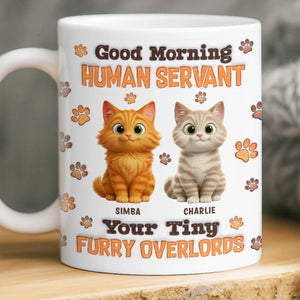 Custom Mug - Personalized Birthday Gifts For Cat Lovers, Cat Mom And Dad - Cats Make Everything Softer