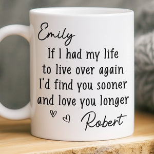 Custom Mug - Personalized Anniversary Wedding Gifts For Husband And Wife, Him And Her - Love You More Every Day