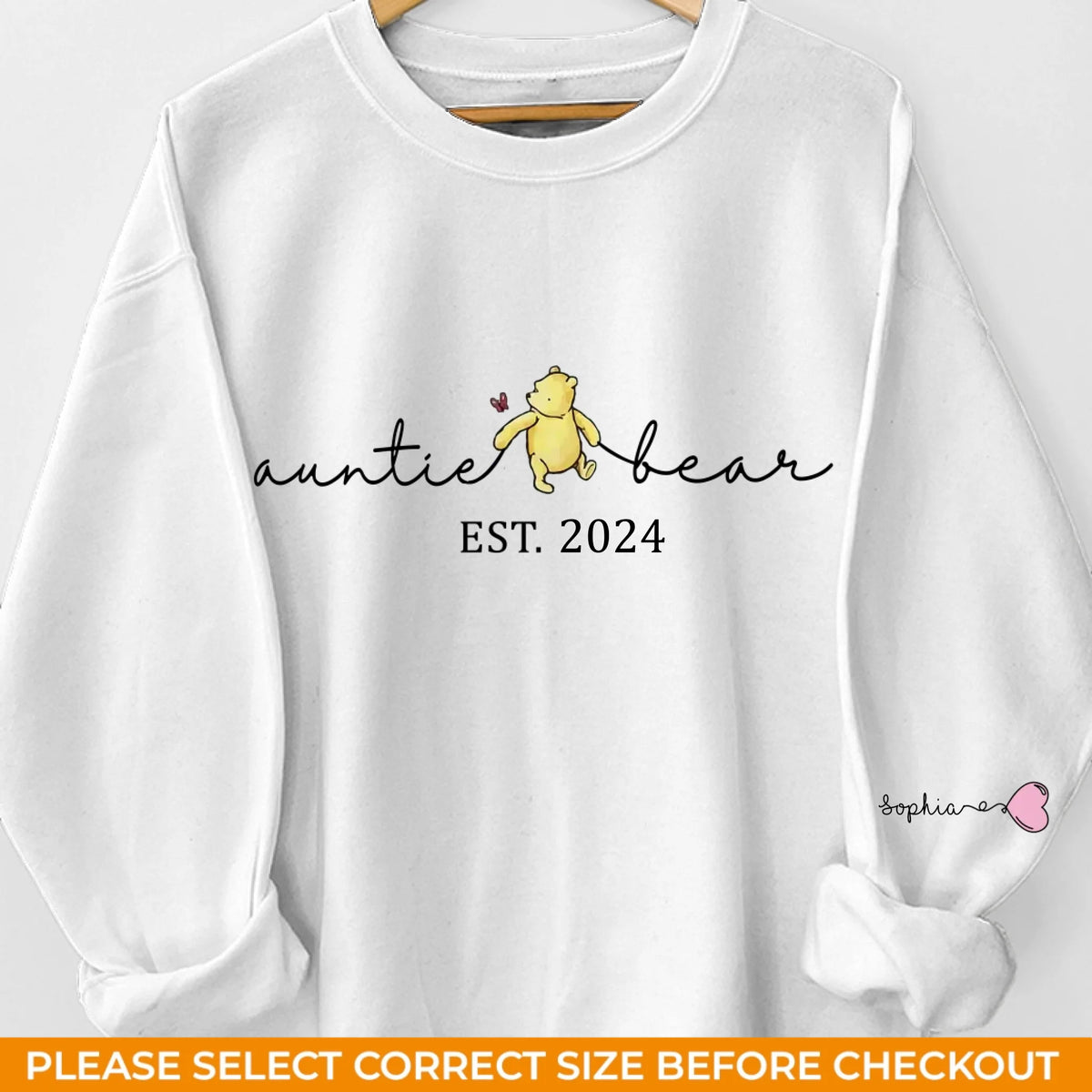 Les tantes sont comme des secondes mères - Sweat-shirt unisexe personnalisé avec motif sur la manche - Cadeau pour tante