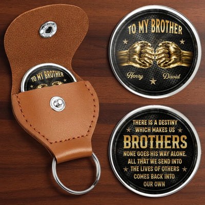 Custom Pocket Hug - Personalized Birthday Gifts For Brother - Brothers Share One Bond