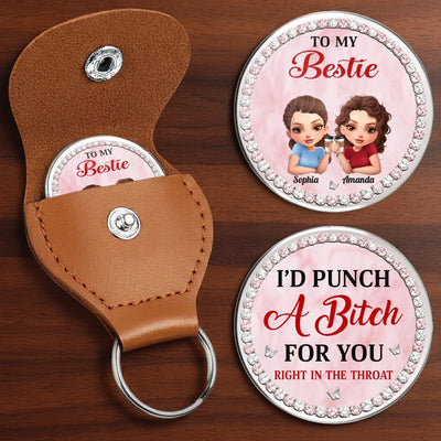 Custom Pocket Hug - Personalized Best Friend Birthday Gifts For Women, Besties, Sisters, BFF - Besties Since Day One