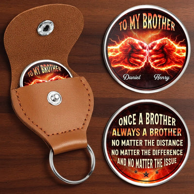 Custom Pocket Hug - Personalized Birthday Gifts For Brother - Brothers Beyond Blood