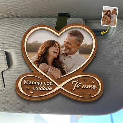 Clip Personalizado Para Visera De Coche Con Foto – Regalo De Aniversario De Boda Personalizado Para Esposo Y Esposa, Para Él Y Para Ella - Juntos Para Siempre