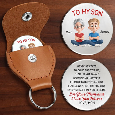Custom Pocket Hug - Personalized Birthday Gifts For Mom, Son - Home Is Mom’s Hug