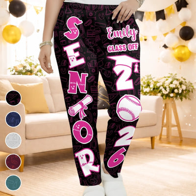 Custom Pajama Pants - Personalized Graduation Gifts For Him, Her - Senior High School, College