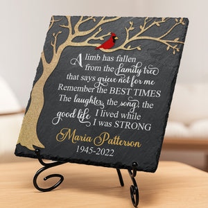 The Good Life I Lived While I Was Strong - Personalized Memorial Stone, Human Grave Marker - Memorial Gift, Sympathy Gift