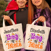 Bag Of Treats - Family Personalized Custom Tote Bag - Halloween Gift For Kid
