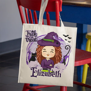 You're The Cutest Pumpkin In The Patch - Family Personalized Custom Tote Bag - Halloween Gift For Kid