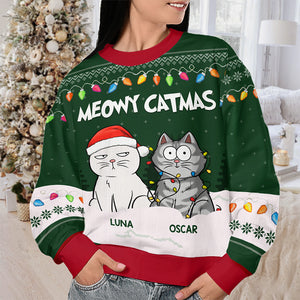 Don't Forget Me Santa - Dog & Cat Personalized Custom Ugly Sweatshirt - Unisex Wool Jumper - Christmas Gift For Pet Owners, Pet Lovers