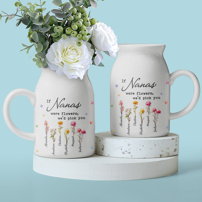 Grandmothers Are A Gift Not To Be Taken Lightly - Family Personalized Custom Home Decor Flower Vase - House Warming Gift For Mom, Grandma