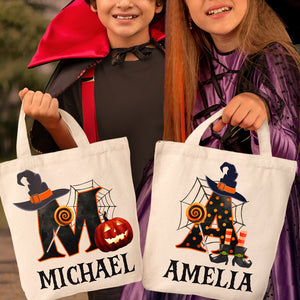 This Is Where The Magic Happens - Family Personalized Custom Tote Bag - Halloween Gift For Kid