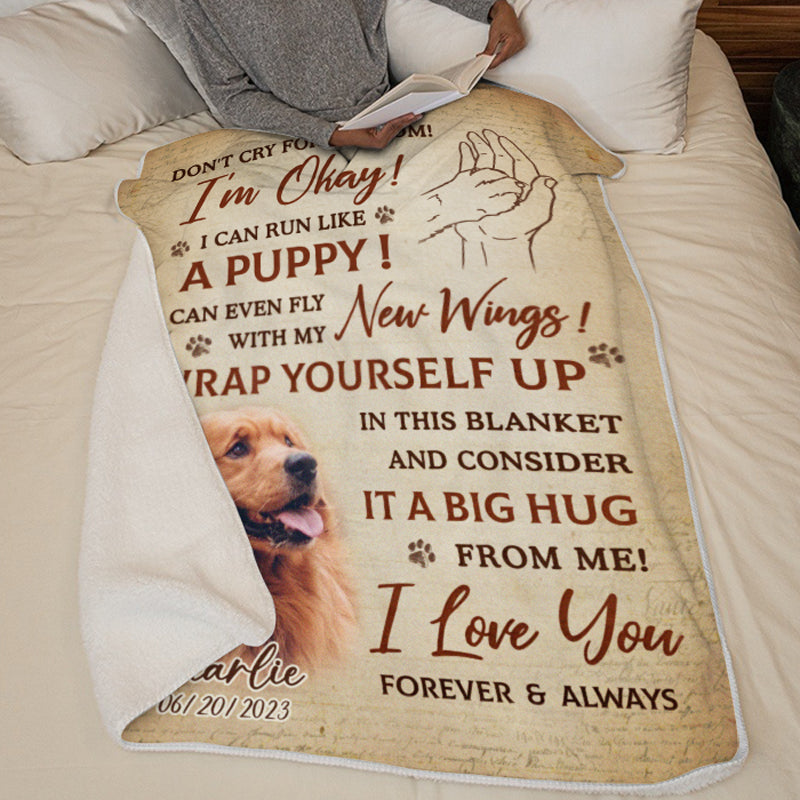 Custom Photo Forever Loyal, Forever Loved - Memorial Personalized Custom Blanket - Christmas Gift, Sympathy Gift For Pet Owners, Pet Lovers