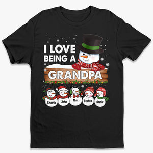 I Love Being A Grandma - Family Personalized Custom Unisex T-shirt, Hoodie, Sweatshirt - Christmas Gift For Mom, Grandma, Grandpa
