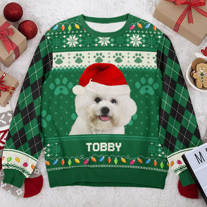 Custom Photo Grow Old Along With Me - Dog & Cat Personalized Custom Ugly Sweatshirt - Unisex Wool Jumper - Christmas Gift For Pet Owners, Pet Lovers