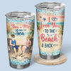 You & Me And The Sea - Couple Personalized Custom Tumbler - Gift For Husband Wife, Anniversary