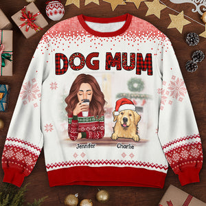 World's Best Dog Mom - Dog Personalized Custom Ugly Sweatshirt - Unisex Wool Jumper - Christmas Gift For Pet Owners, Pet Lovers