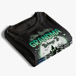 This Spooky Grandma Belongs To - Family Personalized Custom Unisex T-shirt, Hoodie, Sweatshirt - Halloween Gift, Gift For Grandma