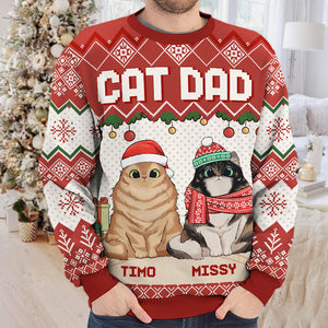 Super Sexy Cat Mum - Cat Personalized Custom Ugly Sweatshirt - Unisex Wool Jumper - Christmas Gift For Pet Owners, Pet Lovers
