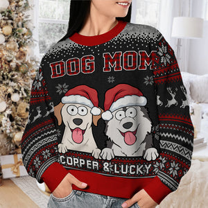 Best Dog Dad Ever - Dog Personalized Custom Ugly Sweatshirt - Unisex Wool Jumper - Christmas Gift For Pet Owners, Pet Lovers