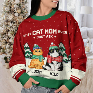 sweater, cat christmas sweater, custom ugly christmas sweater, ugly christmas sweater